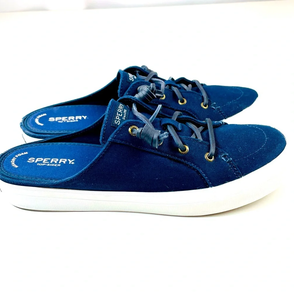 Sperry Navy Crest Mule Sneaker STS84171 Womans’ Size 11M (#F241-23) - Picture 2 of 10